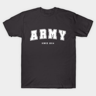 BTS ARMY since 2014 college varsity style T-Shirt